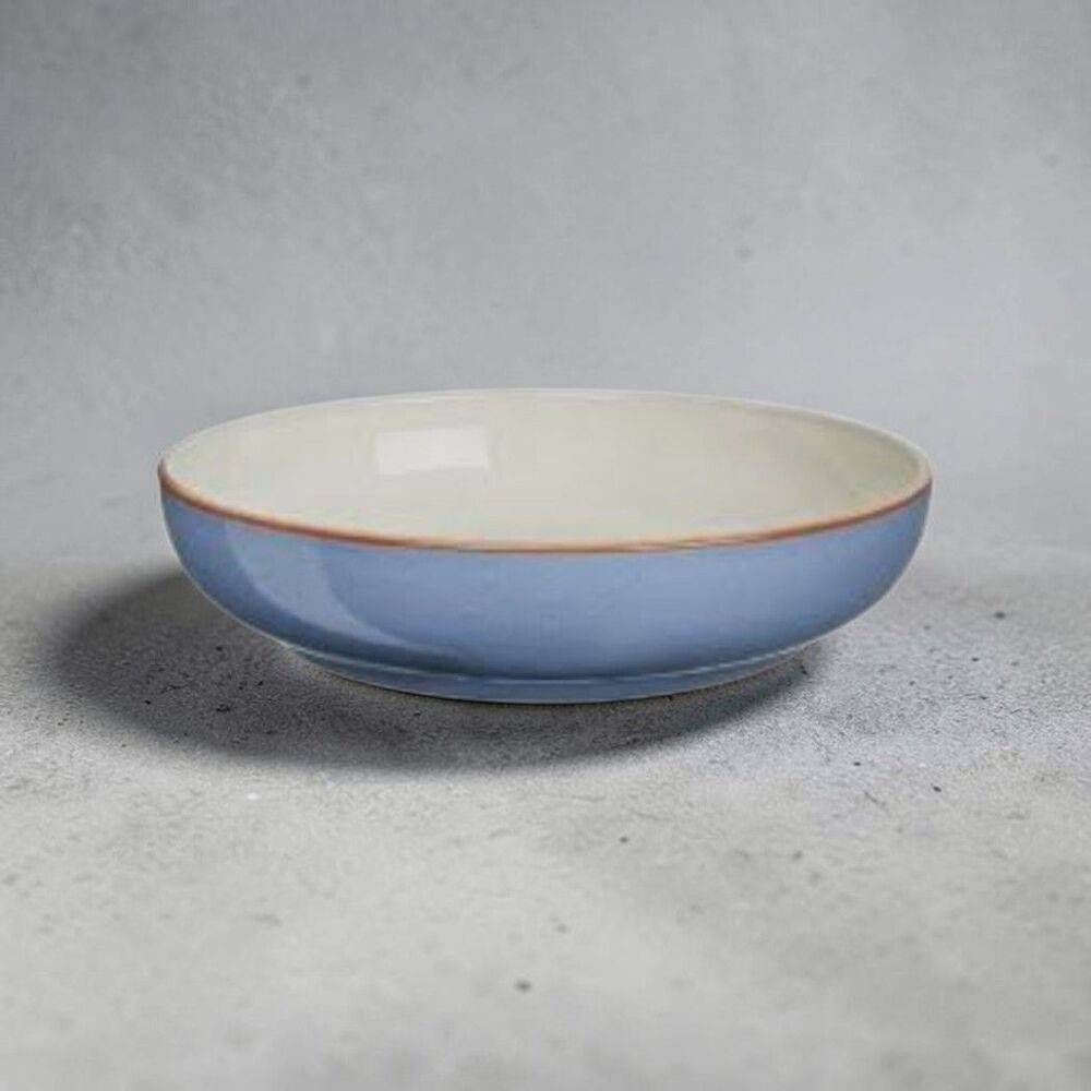 Denby Heritage Fountain Blue All Purpose Bowl 9.5 X 2.5" New England